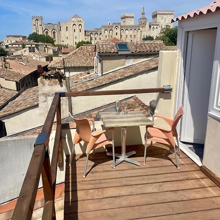 Le Toit D'Avignon - Intra-Muros - Terrasse Vue Palais Des Papes - Ideal Festival - Climatisation - Wifi Eksteriør bilde