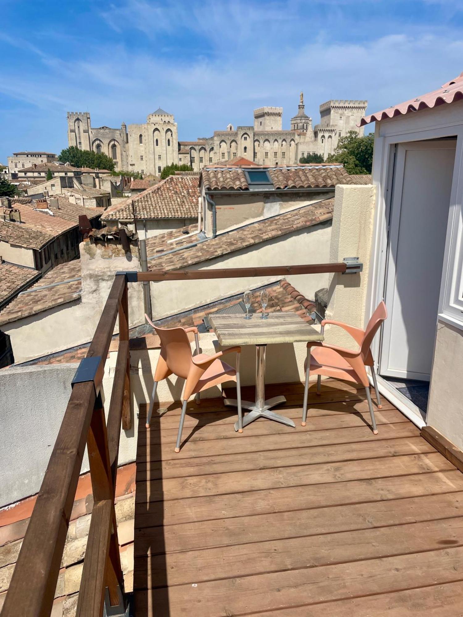 Le Toit D'Avignon - Intra-Muros - Terrasse Vue Palais Des Papes - Ideal Festival - Climatisation - Wifi Eksteriør bilde